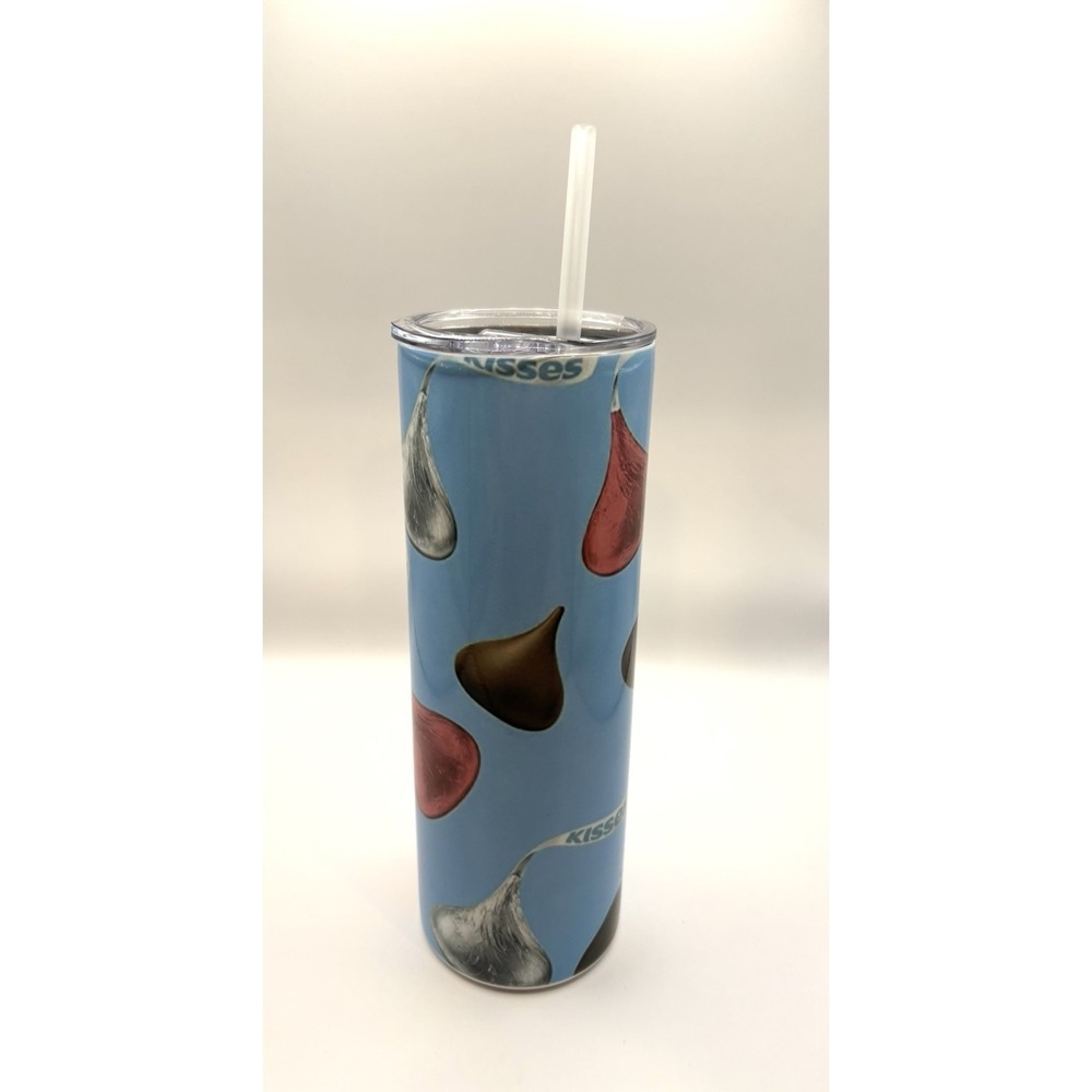 HERSHEY KISSES 20oz Skinny Insulated Custom Tumbler Lid Straw